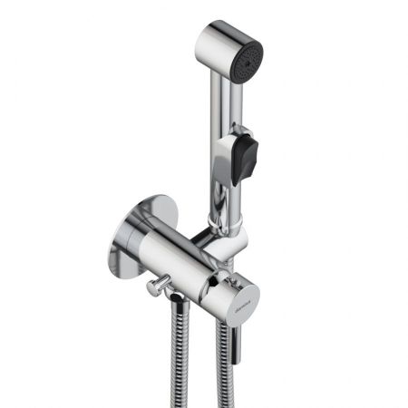 211000000 Option, смеситель монтируемый в стену, с гиг.душем и крючком, артикул 211000000