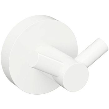 Крючок двойной WHITE для одежды, белый