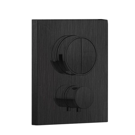Смеситель для душа, Almar, Core, тип открывания воды-нажимной (кнопки), тип регулирования воды-термостатический картридж, монтаж-настенный встраиваемый, отверстия для монтажа-1, внутренняя часть-необходимо заказать, для 2-х потребителей, цвет-Absolute Bla Смеситель для душа, Almar, Core, тип открывания воды-нажимной (кнопки), тип регулирования воды-термостатический картридж, монтаж-настенный встраиваемый, отверстия для монтажа-1, внутренняя часть-необходимо заказать, для 2-х потребителей, цвет-Absolute Bla