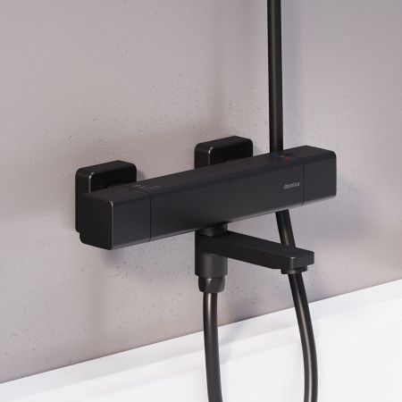 533000300 Gala термостатный смеситель для ванны - душа, чёрный, артикул 533000300