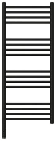 Полотенцесушитель электрический "БОГЕМА 3.0" прямая 1000х400 / МЭМ левый (Матовый чёрный)