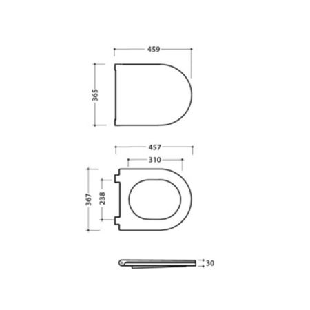 Сиденье для унитаза, Globo, 4ALL, с крышкой, ширина, мм-360, глубина, мм-450, с плавным опусканием SoftClose, материал сиденья-дюропласт, цвет-белый, артикул MDR20BI