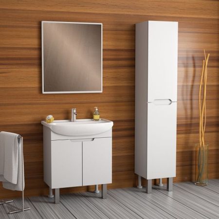 Тумба David 65 D, белый лак, 2 дв., артикул 99.0701