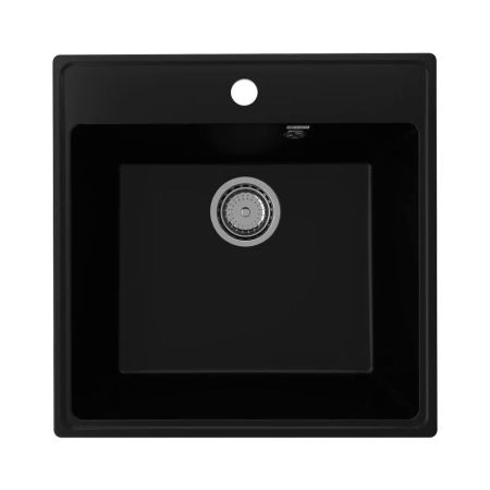 Кухонная мойка Ulgran Quartz Forte 505-07, уголь, артикул Forte 505-07