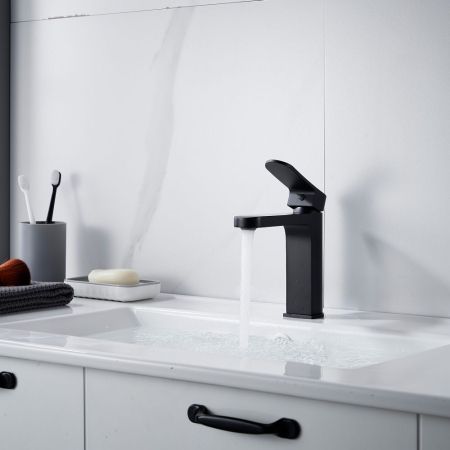 Смеситель для раковины Shevanik S4501H, черный, артикул S4501H