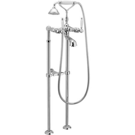 Смеситель для ванны Webert Dorian DO720801 Хром Белый