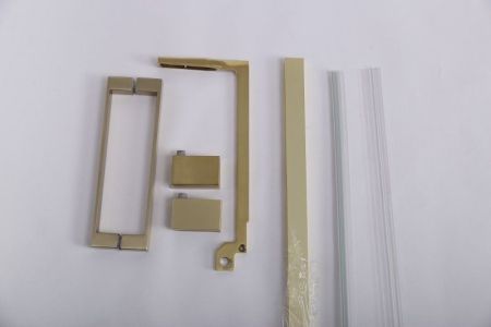 SLIDER-AH-1-80-70/80-BR-GM Душевой уголок, артикул SLIDER-AH-1-80-70/80-BR-GM