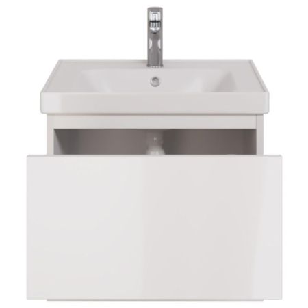 Тумба с раковиной подвесная Dreja Perfecto 60 см, белый, артикул 99-0806-com