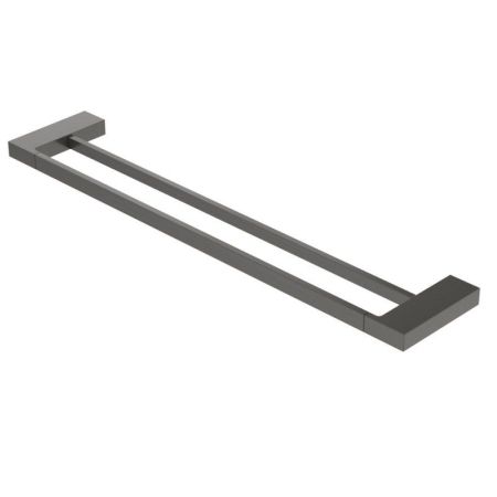 SLIDER-THD-60-NOP Полотенцедержатель двойной 60 см, исполнение черный матовый, артикул SLIDER-THD-60-NOP