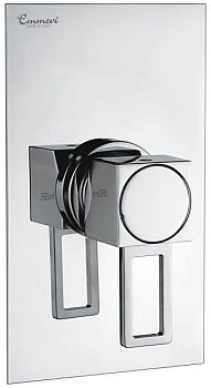 Emmevi Gea, однорычажный встраиваемый смеситель для душа, ручка со стержнем, цвет хром