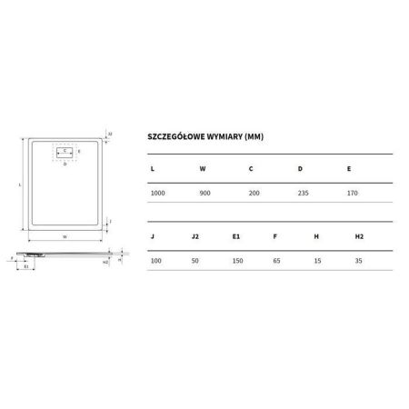 Поддон EXCELLENT Lavano 90x100 см (капучино), артикул BREX.1103.100.090.CAN