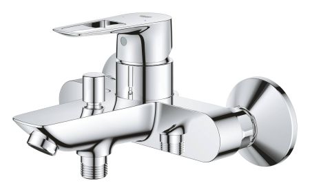 Смеситель для ванны с душем  GROHE BAU LOOP 23602001 (хром, L-16,8), шт, артикул 23602001