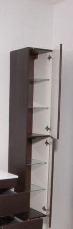 Шкаф пенал SanVit Квадро Lux New 30 pkvadn в цвете Ral подвесной Белый глянец