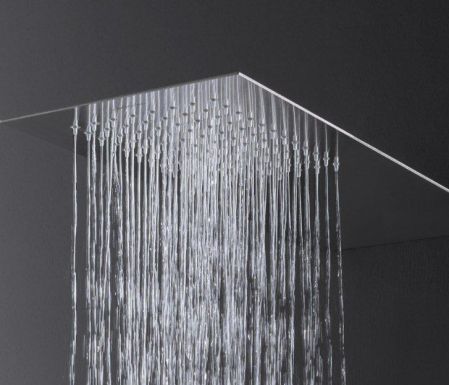 ANTONIO LUPI BILASTRA Верхний душ 207x503x2 мм., настенный, с каскадом, сатинированная нержавеющая сталь, артикул BILASTRA