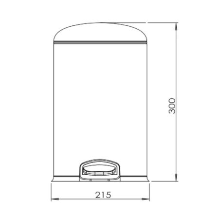 Ведро с микролифтом JAVA S-885-5R, 5 литров, артикул S-885-5R