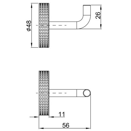 Крючок для полотенец Lemark BELUGA, сталь, хром (LMA-8011S1-C), артикул LMA-8011S1-C
