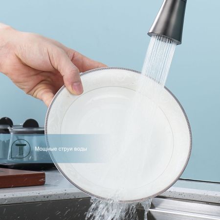 Смеситель для кухни Splenka S201.4306.09, графит