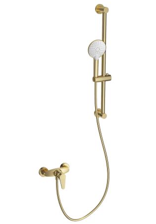 Смеситель для душа с гарнитуром WONZON & WOGHAND, Брашированное золото (WW-AE3103-BG), артикул WW-AE3103-BG