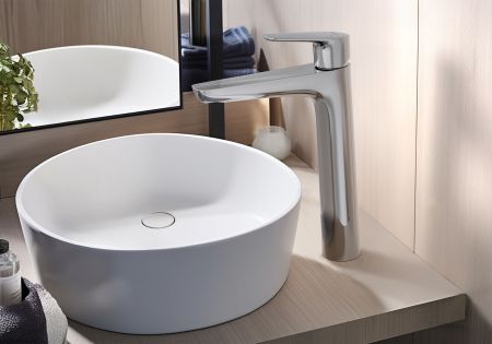 Смеситель для раковины 230, без донного клапана AQUATEK AQ1104CR БЕТТА, артикул AQ1104CR