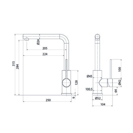 Смеситель IDDIS для кухни хром Rule (RULSBL0i05), артикул RULSBL0i05