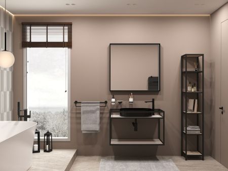 Стеллаж Allen Brau Liberty 30 1.33005.BB черный браш, артикул 1.33005.BB