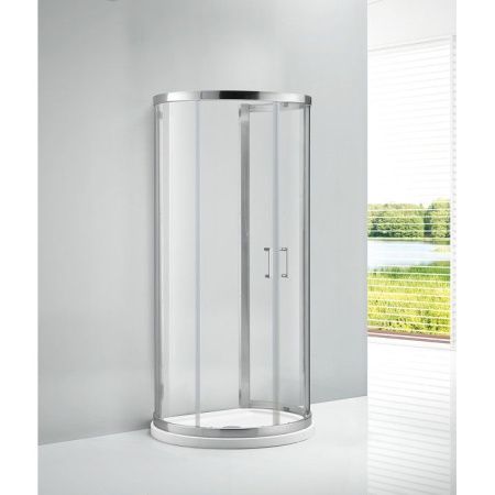 Душевой уголок Cezares Eco 100x85 ECO-O-2 профиль Хром стекло прозрачное