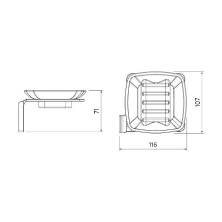 Мыльница матовое стекло сплав металлов хром IDDIS Slide (SLISCG0i42), артикул SLISCG0i42