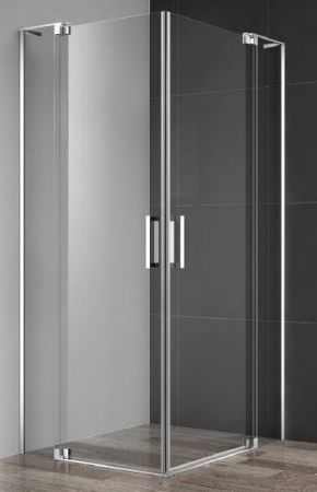 Душевой уголок CEZARES SLIDER-A-2, артикул SLIDER-A-2-80/90-GRIGIO-Cr