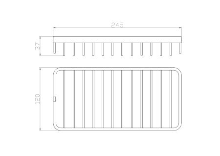 Полка для ванной WONZON & WOGHAND, Хром (WW-4101), артикул WW-4101