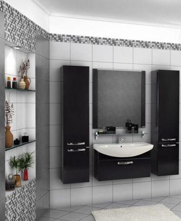 Тумба под раковину АКВАТОН АРИЯ 76 1A141701AA010 (подвесная, белый глянец), шт, артикул 1A141701AA010