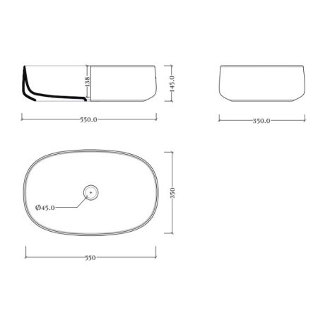 Раковина, Artceram, Cognac, ширина, мм-550, глубина, мм-350, высота, мм-145, тип установки-накладной (настольный), отверстия для смесителя-1, с переливом, материал-керамика, вид грязеотталкивающего покрытия-Saniglaze, без креплений, цвет-Ombra cipro natur, артикул COL003 18 00