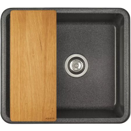 Кухонная мойка Акватон Беллис 57 1A724932BS210 Графит, артикул 1A724932BS210