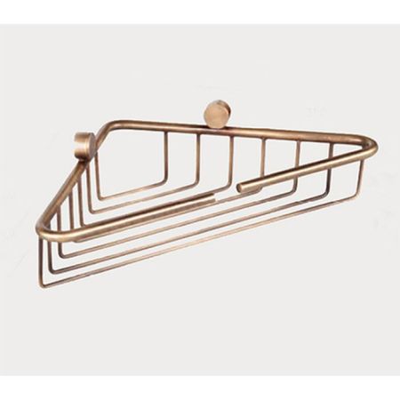 TW Bristol 534, подвесная полочка-решетка угловая 21*21*h5, цвет: золото, артикул TWBR534oro