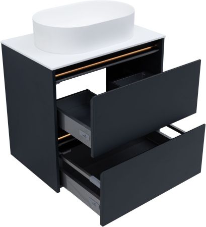 Тумба под раковину Allen Brau Activity 70 1.34003.AM антрацит матовый/черный браш, артикул 1.34003.AM