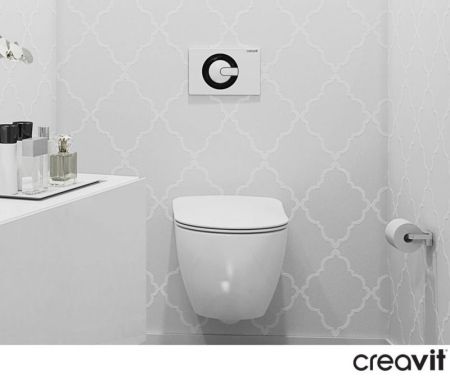 Унитаз биде Creavit Free FE322-00CB00E-0000 подвесной Белый без сиденья, артикул FE322-00CB00E-0000