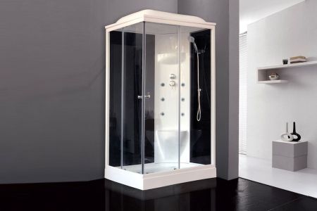 Душевая кабина Royal Bath RB 8120HP7-BT (черное/прозрачное) правая, артикул RB8120HP7-BT-R