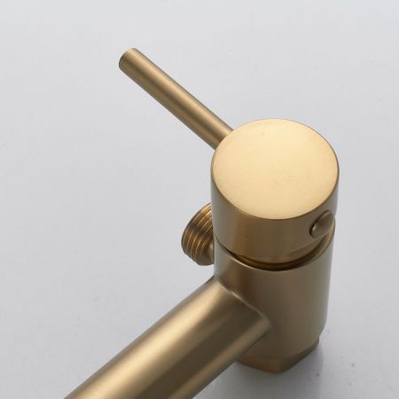 Гигиенический душ со смесителем Shevanik S107G, золотой сатин