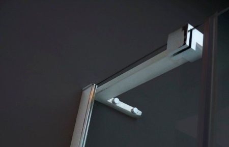 Душевой уголок Cezares Bergamo P-1 100x100 L IV профиль Хром стекло прозрачное