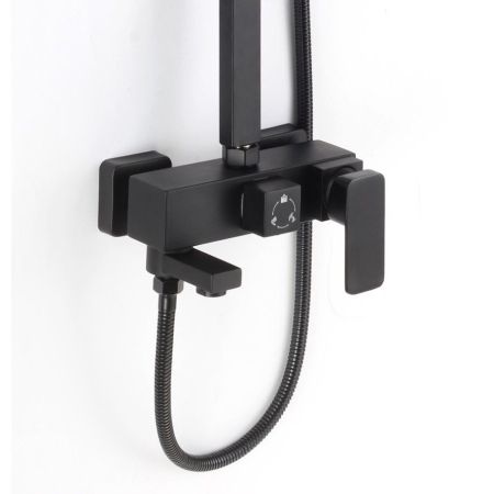 Душевая система D-Lin D10A15, черный