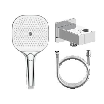 Лейка для душа с держателем (с подключением шланга) и шлангом Raglo R476.40, хром