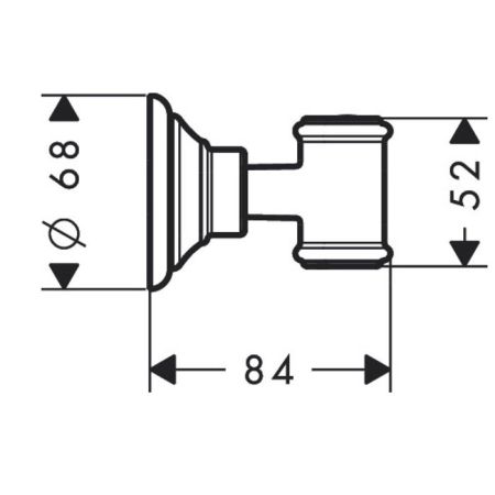 AX Montreux Держатель ручного душа, настенный, цвет: шлифованный никель, артикул 16325820