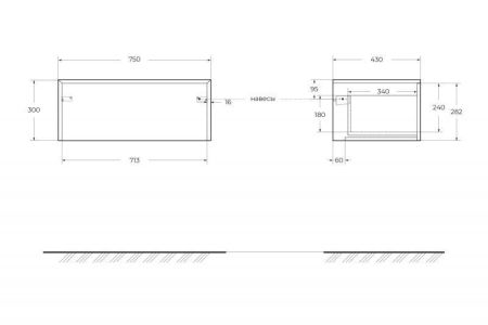 Мебель для ванной CEZARES TAVOLONE, артикул 41578