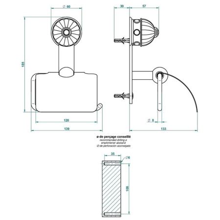THG CHEVERNY MALACHITE Держатель туалетной бумаги с крышкой, вставки малахит, цвет полированное золото