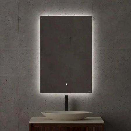 SALINI Зеркало для ванны OMBRA с LED подсветкой 700х900х25 мм, влагостойкое AGC Сrystalvision, сенс выкл, крепления,обогрев, антизапот