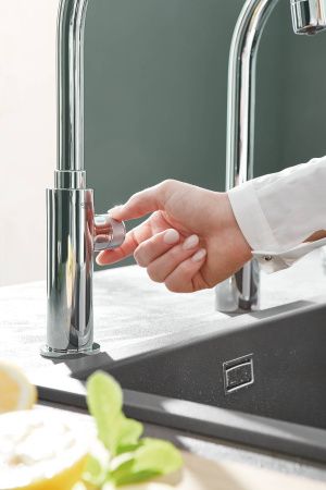 Вертикальный вентиль GROHE Blue Pure Mono, с функцией фильтрации, хром, (31724000) Вертикальный вентиль GROHE Blue Pure Mono, с функцией фильтрации, хром, (31724000)