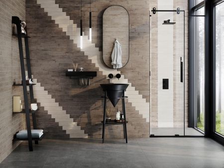 Зеркало CONO овальное 42, черное матовое