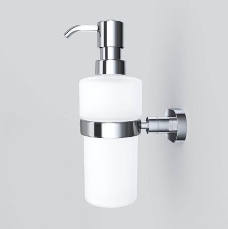 A7436900 Sense L, Стеклянный диспенсер для жидкого мыла с настенным держателем, хром, артикул A7436900