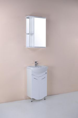 Тумба Onika Лайн 45 напольная, белая (ум. Уют 45), артикул 104504