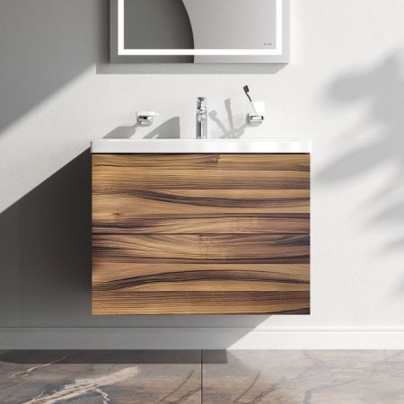 M90FHX0752HF Gem, База под раковину, подвесная, 75 см, 2 ящика, цвет: орех M90FHX0752HF Gem, База под раковину, подвесная, 75 см, 2 ящика, цвет: орех