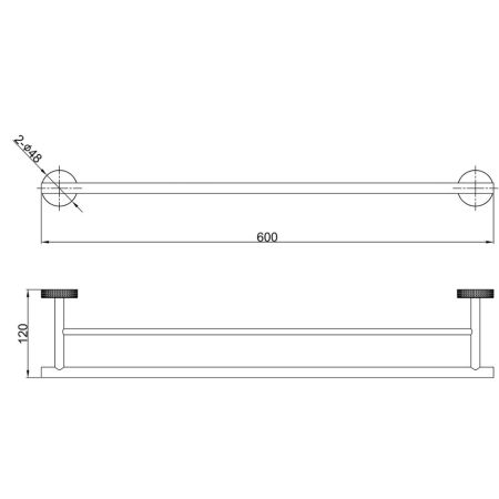 Полотенцедержатель Lemark BELUGA настенный, сталь, брашированное светлое золото (LMA-8013S1-BRLG), артикул LMA-8013S1-BRLG